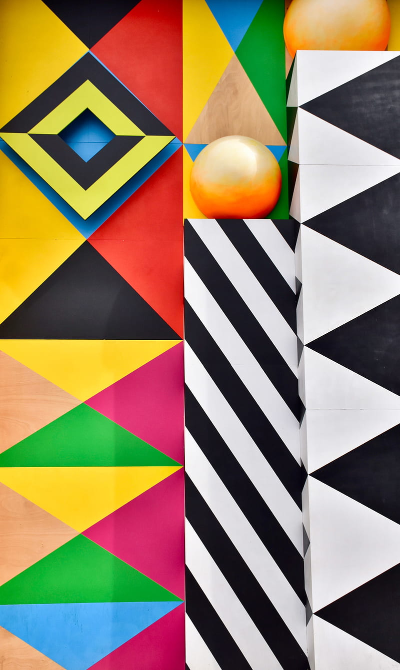 art, geometry, symmetry, colorful, pattern, HD phone wallpaper