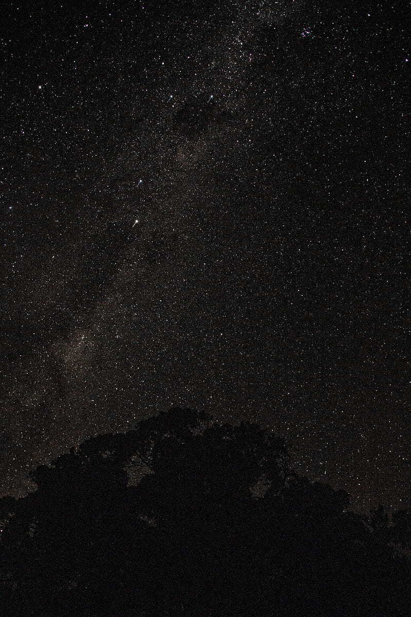 Black and white starry night, HD phone wallpaper | Peakpx