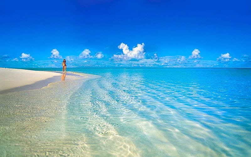 Sky, Beach, Summer, Horizon, Shore, Tropical, Cloud, graphy, HD ...