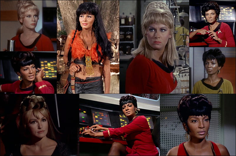 Women from The Original Star Trek Series, Uhura, Nichelle Nichols, Star Trek, Julie Newmar, Rand, Nona, Nancy Kovack, Grace Lee Whitney, Eleen, HD wallpaper