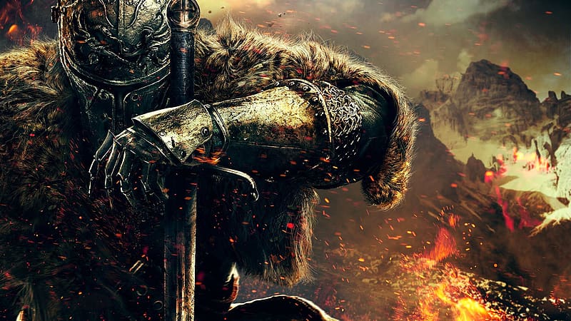 Warrior, Armor, Sword, Video Game, Dark Souls, Dark Souls Ii, Bearer Of The Curse (Dark Souls), HD wallpaper