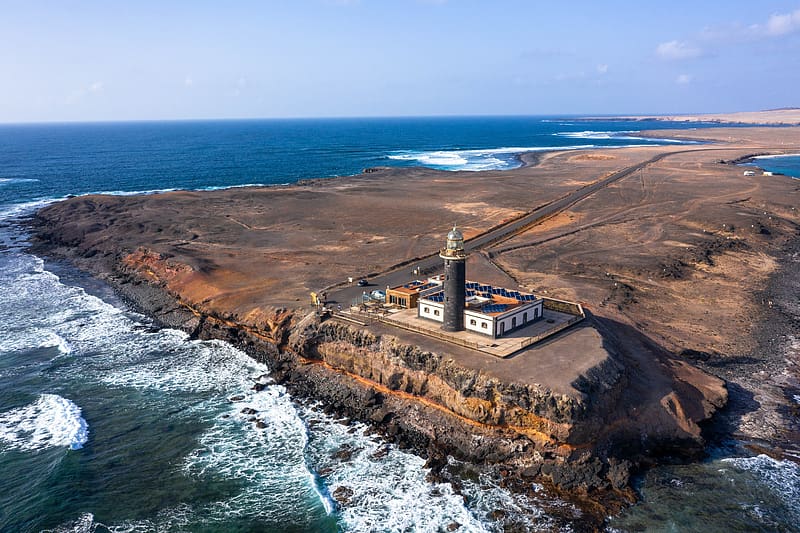 Nature, Ocean, Lighthouse, Spain, Canary Islands, HD wallpaper