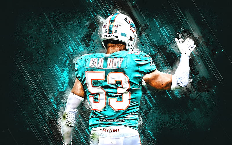...Miami Dolphins, NFL, american football, turquoise stone background, USA,...