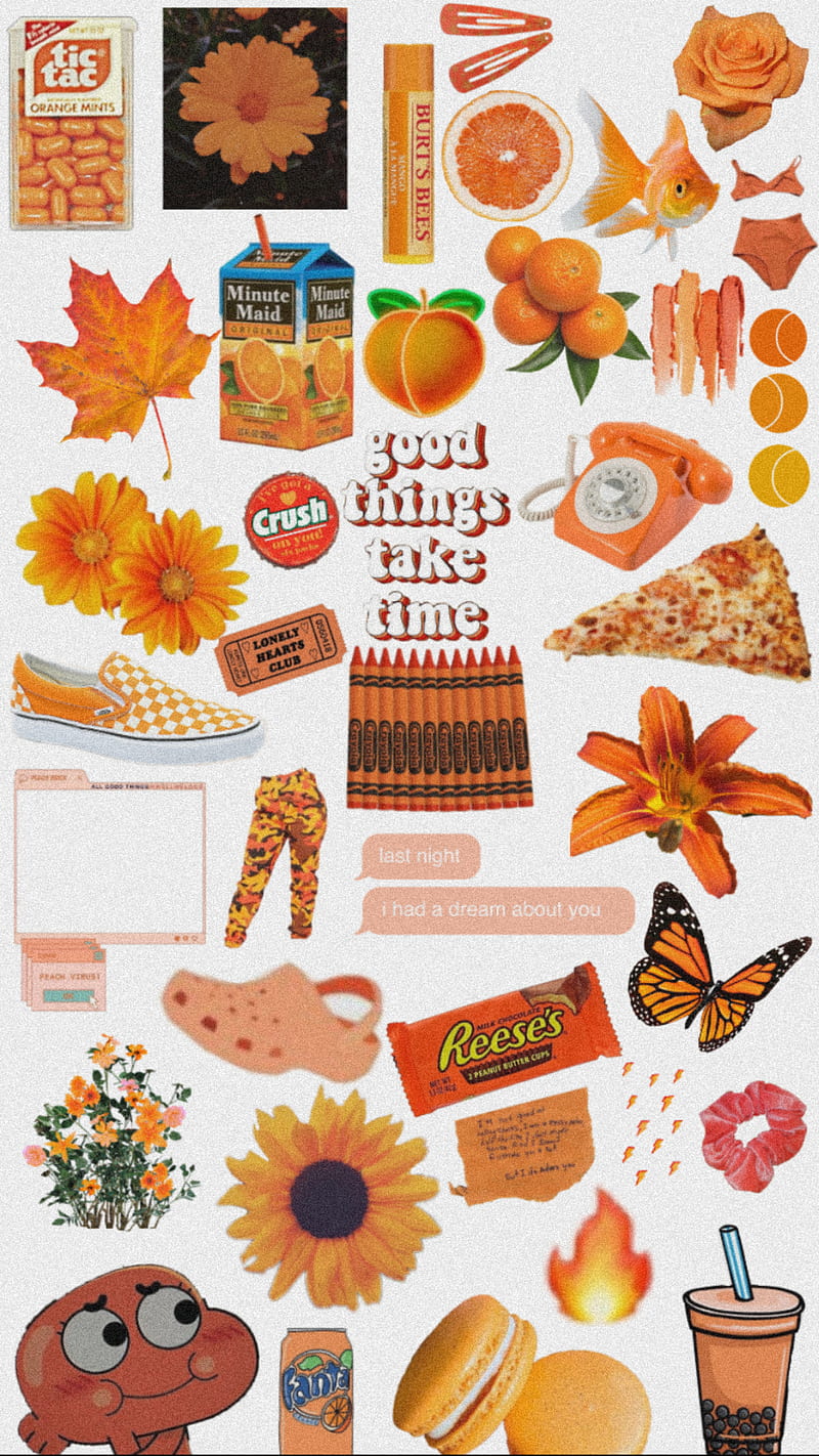 Orange Aesthetic, asthetic, cute, fun, orange, orange vibe, HD phone ...