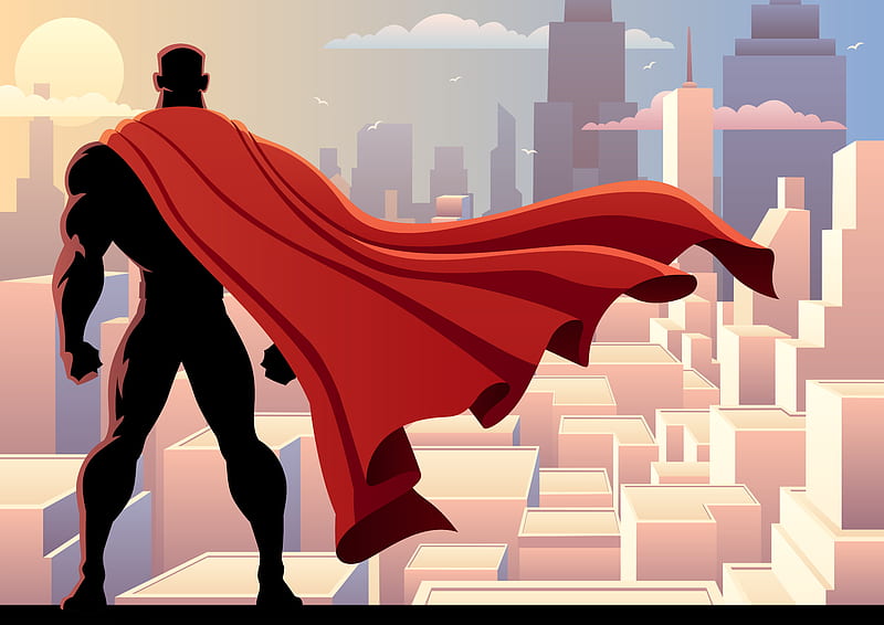 Omega Superhero, artwork, digital-art, superheroes, HD wallpaper