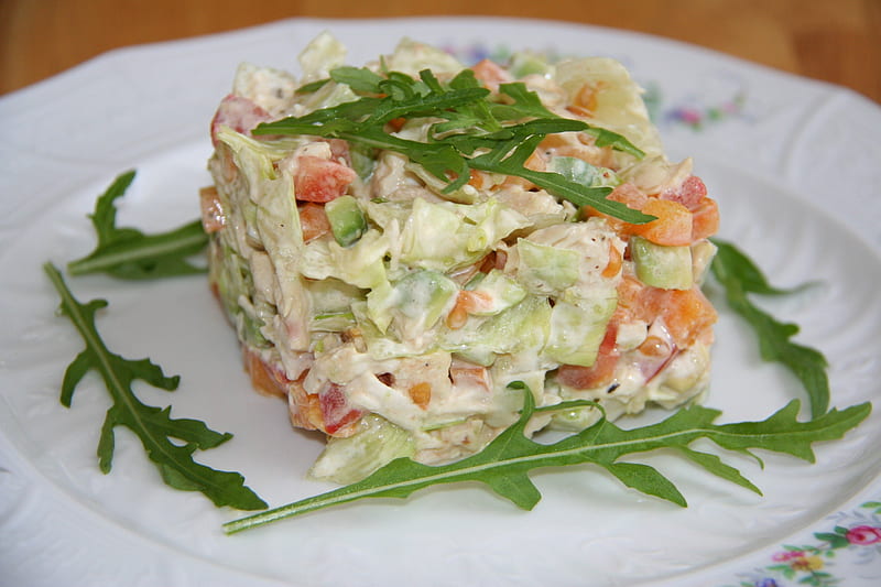 *** Salad ***, food, fresh, home, made, salad, HD wallpaper