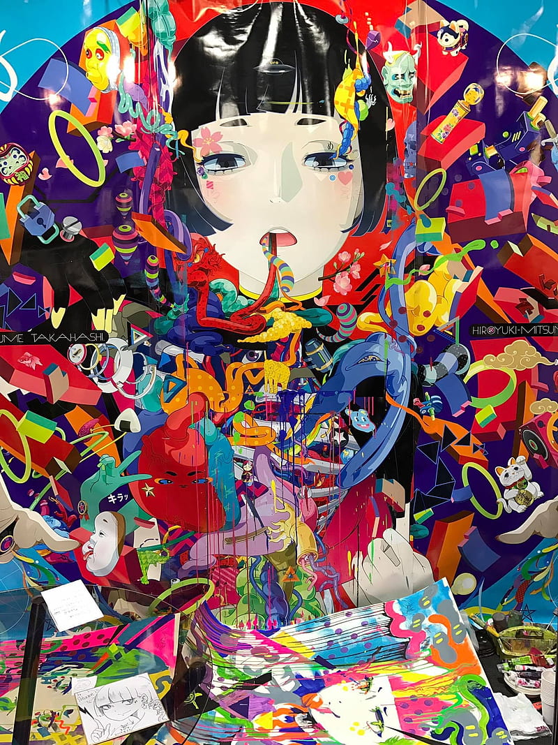 anime girls, anime, Takahashi Hiroyuki-Mitsume, HD phone wallpaper