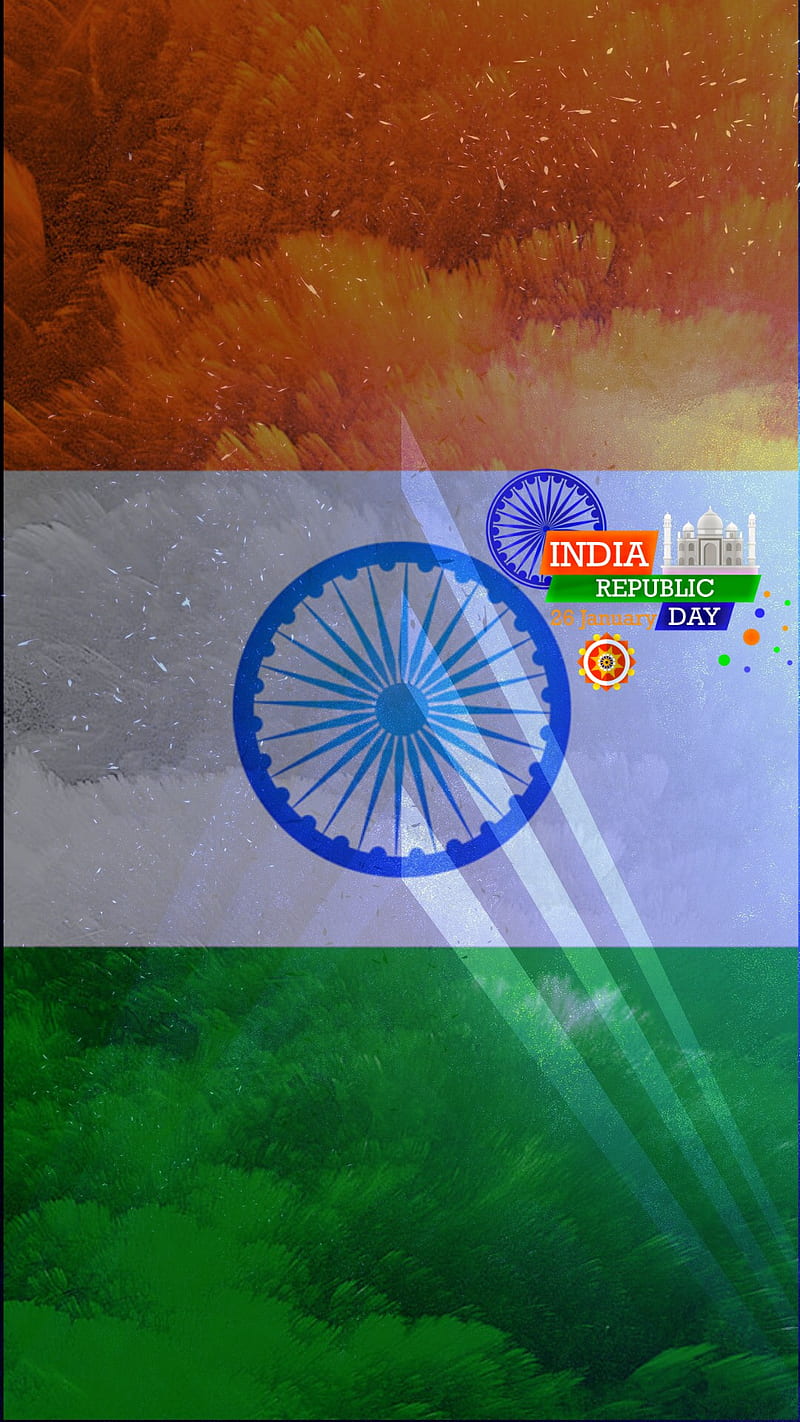 Republic day 26 Jan, republic day, india, indian flag, flag, indian, love india, 26 jnuary, 2019, HD phone wallpaper