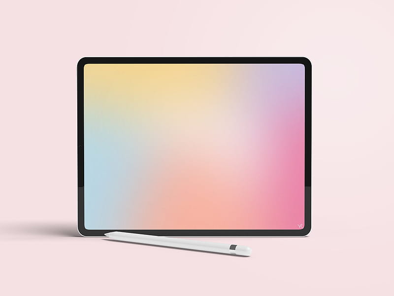Aesthetic Gradient iPad Background Gradient, Cute Pink, HD wallpaper