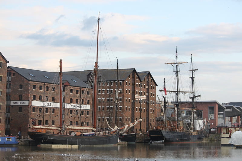 Tall ships in Gloucester Docks for the filming of Alice in Wonderland: Through the Looking Glass. August 2014, Sails, Tall ships, Sailing boats, Masts, HD wallpaper