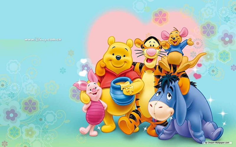 Winnie the Pooh and Friends, Disney, friendship, Winnie the Pooh, friends, HD wallpaper