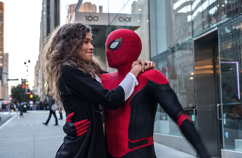 Spider Man And Zendaya In Spider Man Far From Home, HD wallpaper