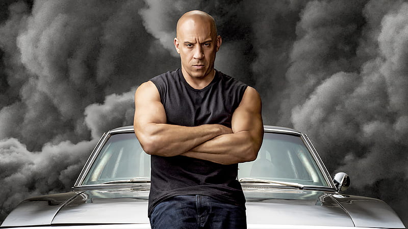 Dominic Toretto Vin Diesel With Gray Smoke Background Fast And Furious 9, HD wallpaper