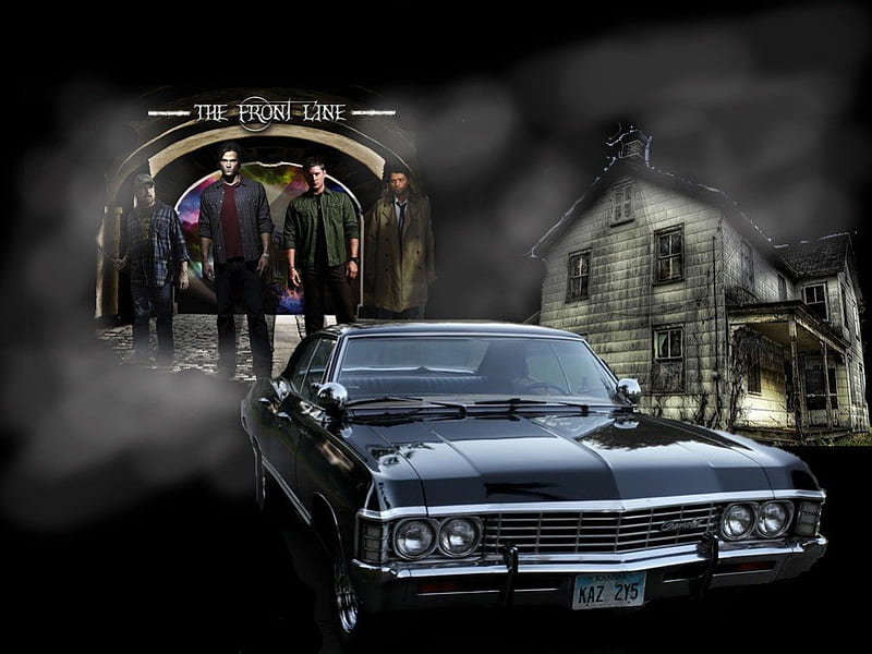 Supernatural Theme Design, sam, paranormal, dean, tv, supernatural, HD wallpaper