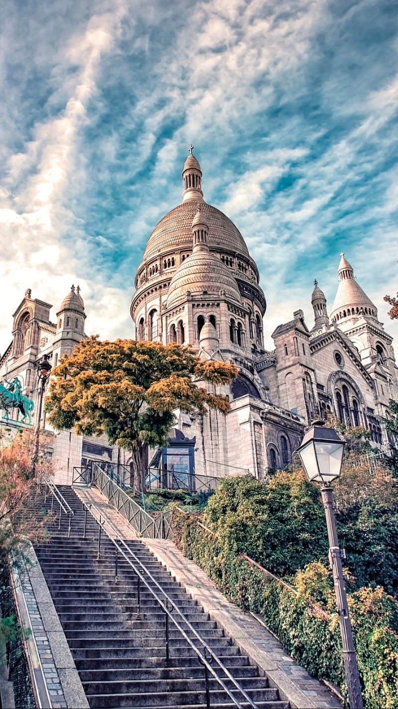 Montmartre, city, high, historical, history, hoot, sky, HD phone wallpaper