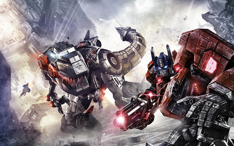 Transformers Fall of Cybertron, ps3, autobots, xbox 360, transformers, decepticons, game, activision, fall of cybertron, HD wallpaper