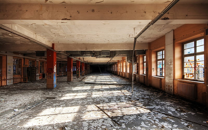 Empty Spaces Abandoned Post Office - Urban Decay graphy, HD wallpaper