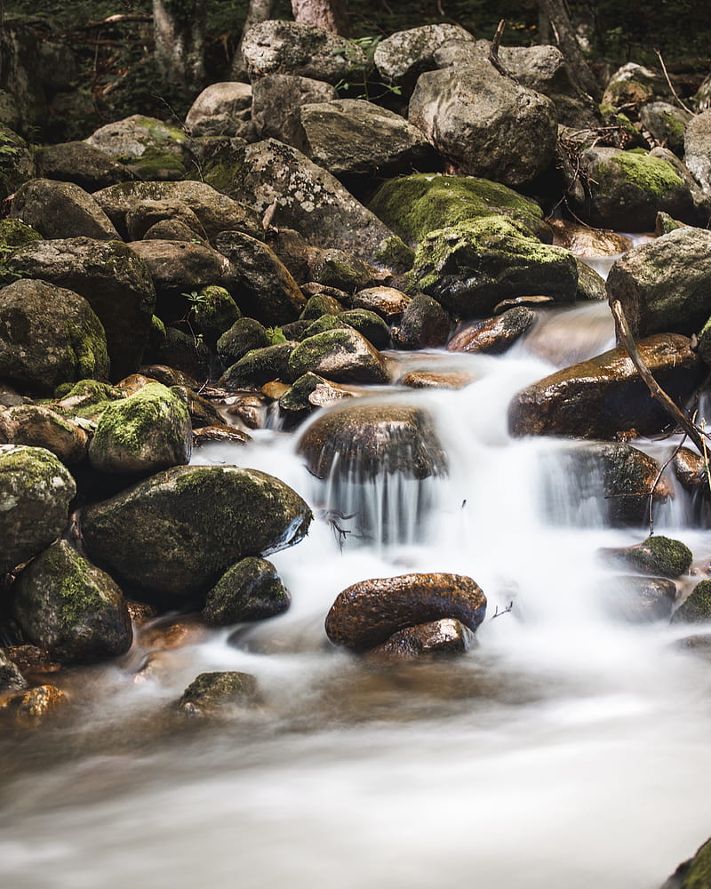 River, stones, rocks, water, HD phone wallpaper | Peakpx