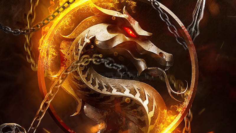 Mortal Kombat, Logo, HD wallpaper