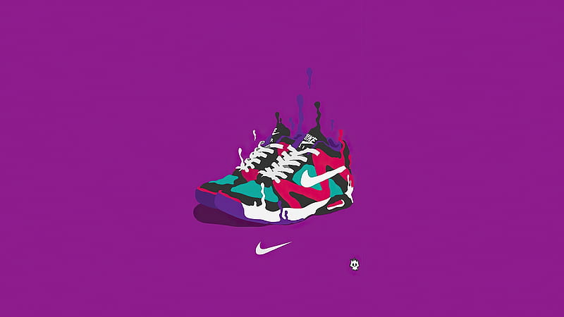 Nike Sneakes Minimal , nike, artist, artwork, digital-art, HD wallpaper