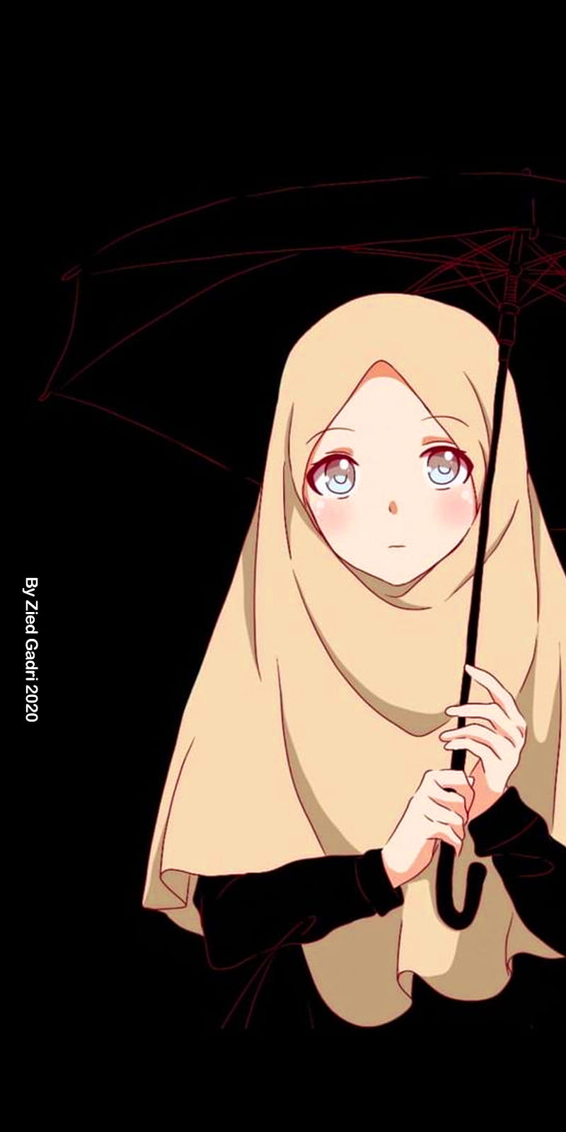 Cute hijab anime girl Wallpapers Download