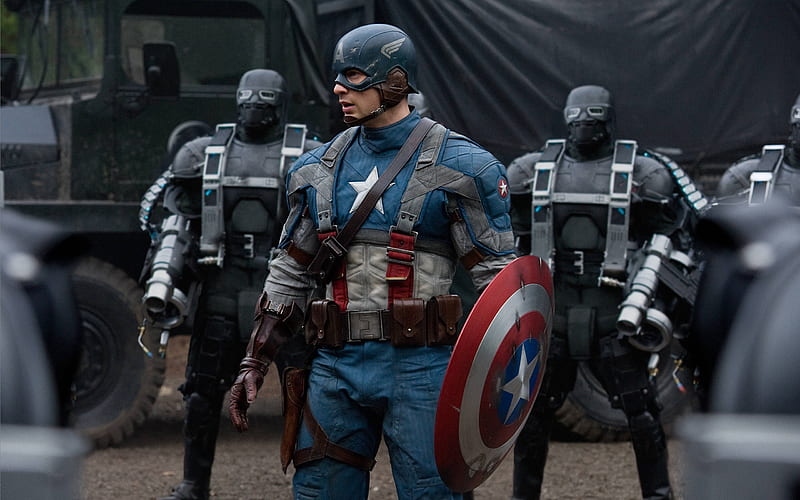 Captain America VS Hydra-Captain America-The First Avenger Movie, HD wallpaper