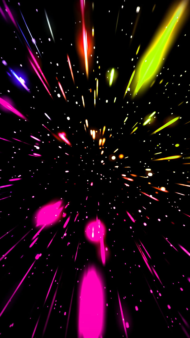 Hyperspeed II Max, Electric, Glow, amoled, fast, laser, lights, neon, oled, pink, space, stars, vibrant, HD phone wallpaper