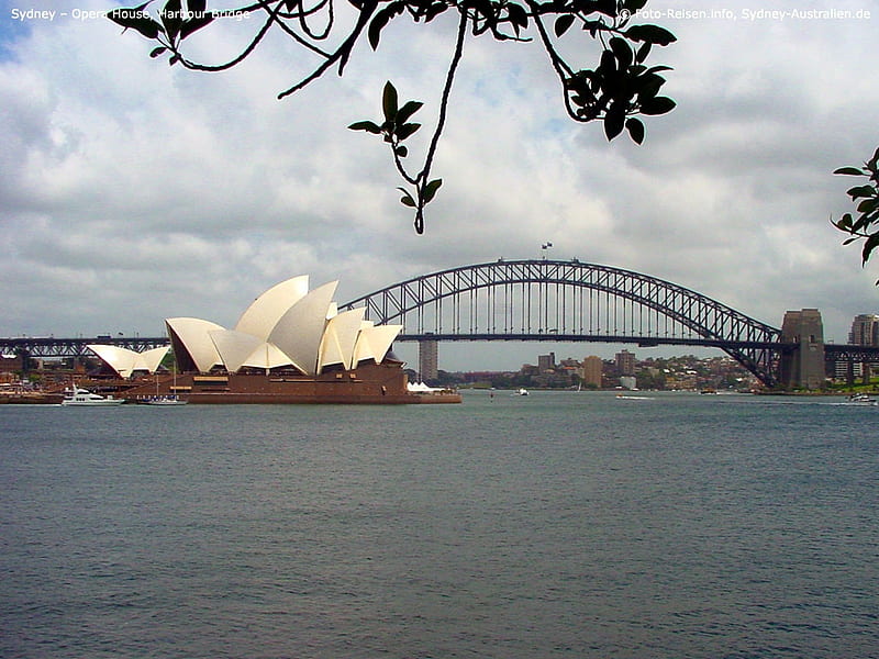 Sydney Harbour Bridge And Opera House, Bridge, And, House, Harbour, Opera, Sydney, HD wallpaper