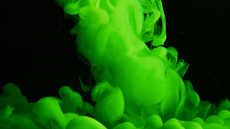 Green Smoke in the Dark, HD wallpaper | Peakpx