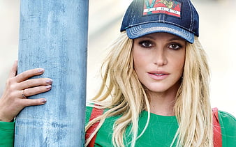 Britney Spears, American singer, portrait, hoot, blonde, 2018, american celebrities, Britney Jean Spears, HD wallpaper