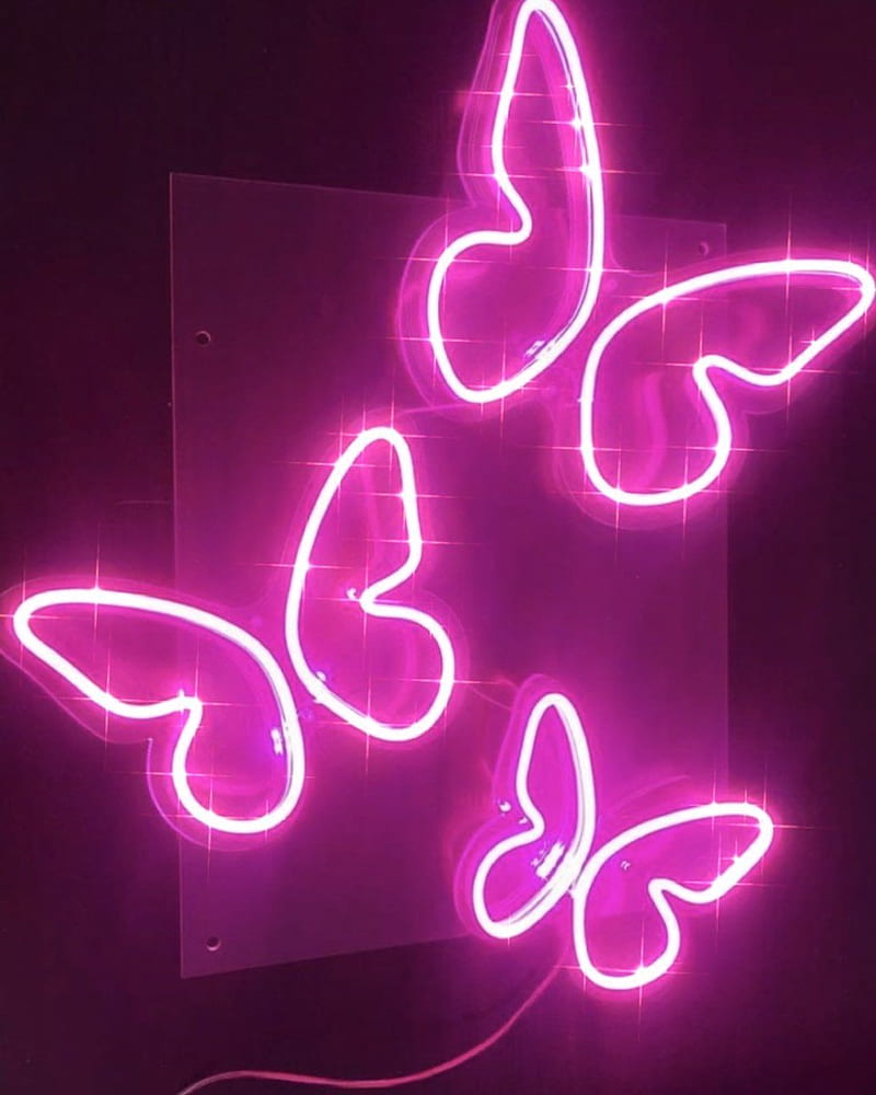 Download Insta Baddie With Butterflies Wallpaper