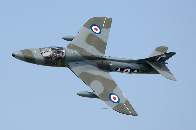 Hawker Hunter T 7 Trainer, raf, hawker hunter, trainer jet, bae, t7, british aerospace, HD wallpaper