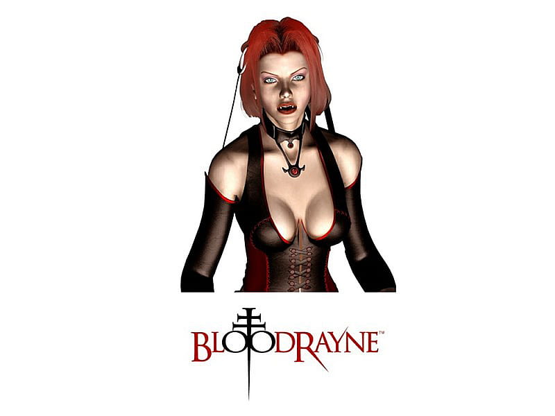 Bloodrayne, hair, red, rayne, blood, HD wallpaper
