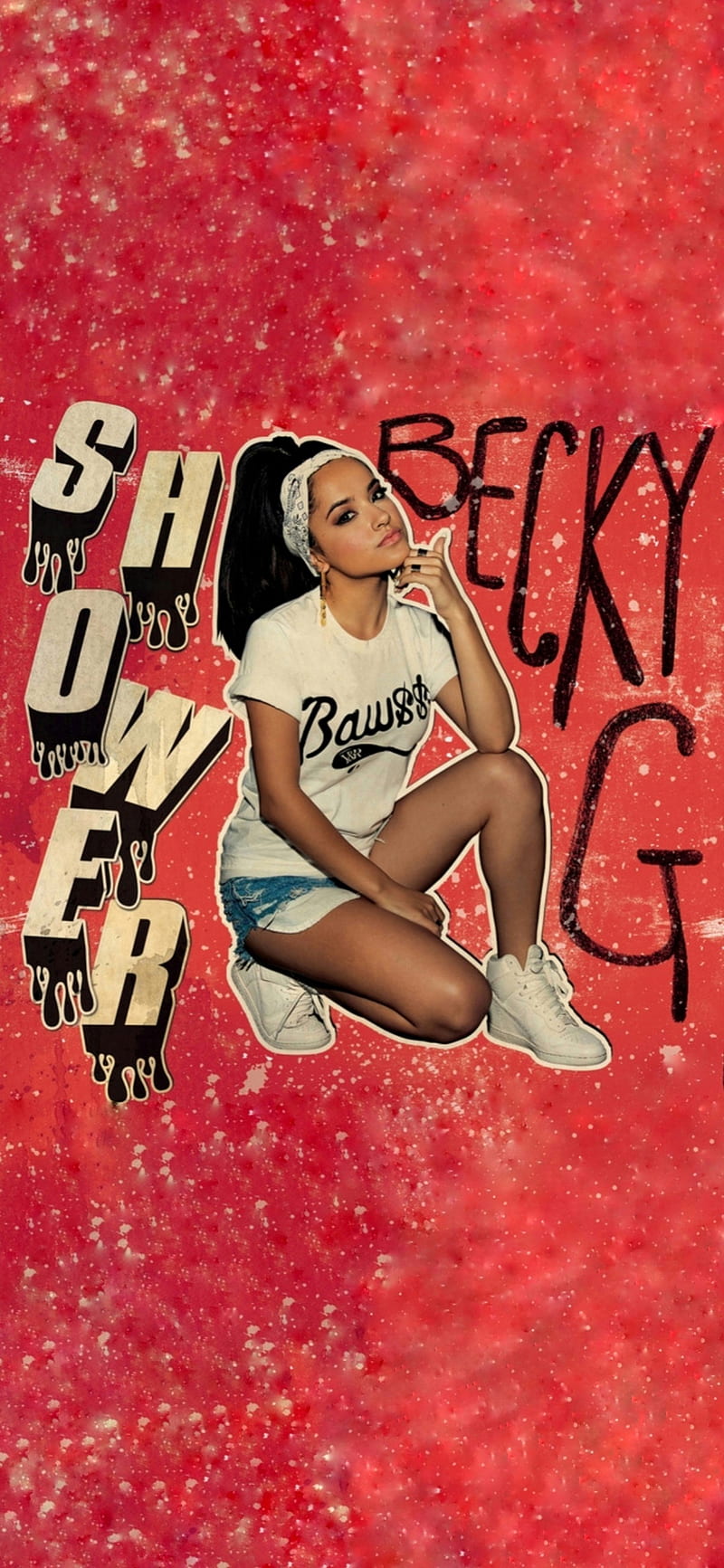 Shower Becky G, becky g, music, tik tok, tiktok, HD phone wallpaper