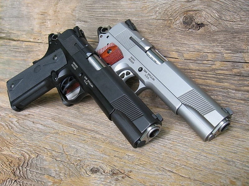 Smith & Wesson 1911, firearm, thrill, weapon, Pistol, HD wallpaper