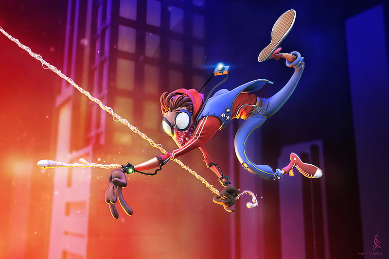 Spiderman Web Hero, spiderman, superheroes, artwork, HD wallpaper