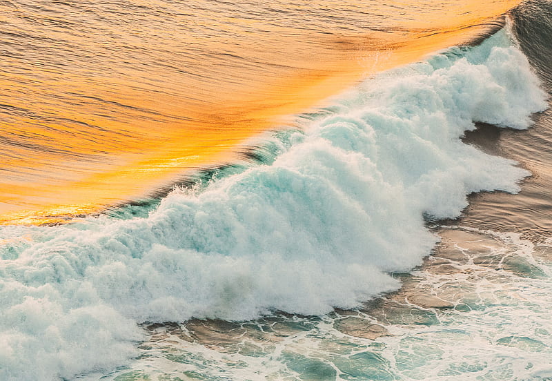 Ocean Waves Long Exposure , waves, ocean, long-exposure, nature, HD wallpaper