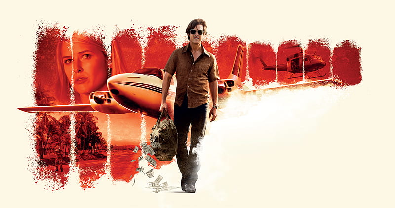 Movie, American Made (2017), Sarah Wright, Tom Cruise, Barry Seal, HD wallpaper