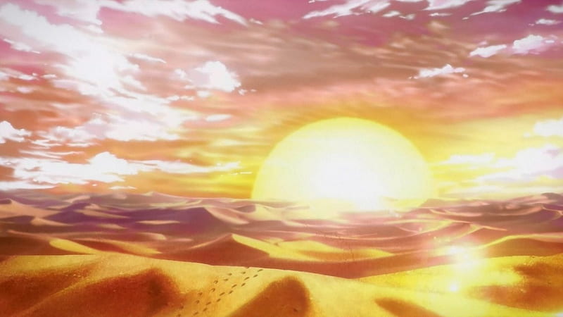 Campo de Treinamento - Sunagakure no Sato - Página 2 HD-wallpaper-anime-desert-scenery-desert-anime-sun-sunset-nature