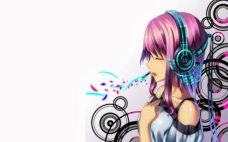 Anime girl, Girl, Music, Headphones, anime, HD wallpaper | Peakpx