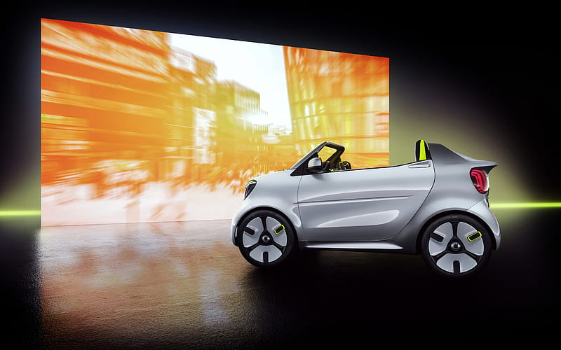 Smart Forease, 2018, electric car, convertible, German cars, Smart, Paris Motor Show, HD wallpaper