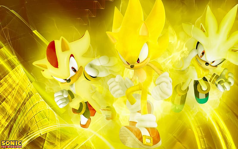 Video Game, Super Sonic, Sonic The Hedgehog (2006), Super Silver, Super Shadow, Sonic, HD wallpaper