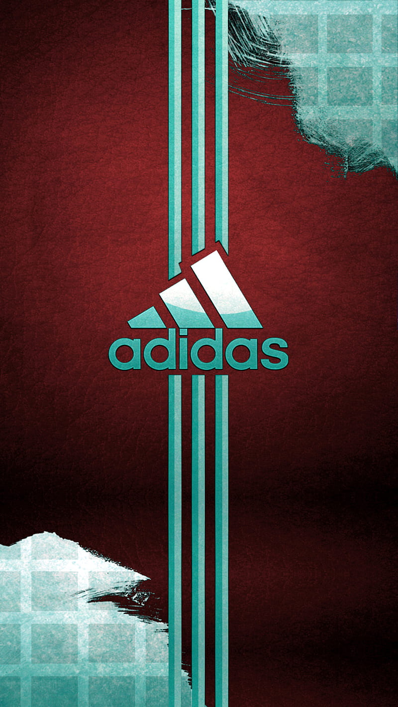 adidas b and r, blue, logo, red, HD phone wallpaper