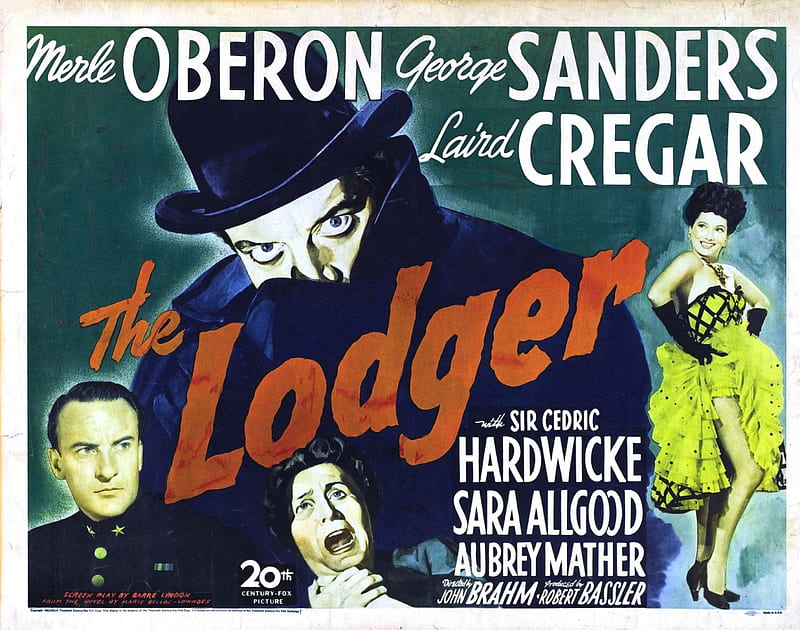 Classic Movies - The Lodger (1944), Laird Cregar, Classic Movies, The Lodger, George Sanders, Film Noir, Cedric Hardwicke, Merle Oberon, HD wallpaper