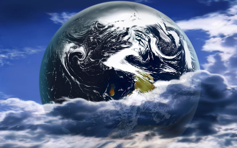 5 CG illustrator universe planet-Planet Earth, HD wallpaper