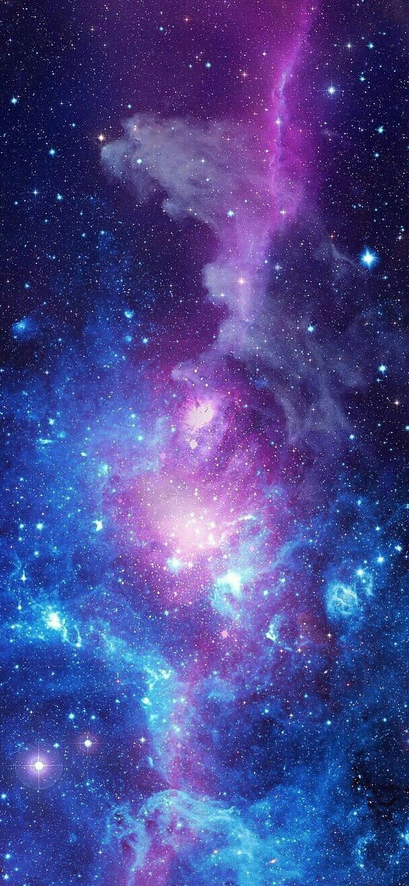 Galaxy, nebula, purple, space, stars, universe, HD phone wallpaper