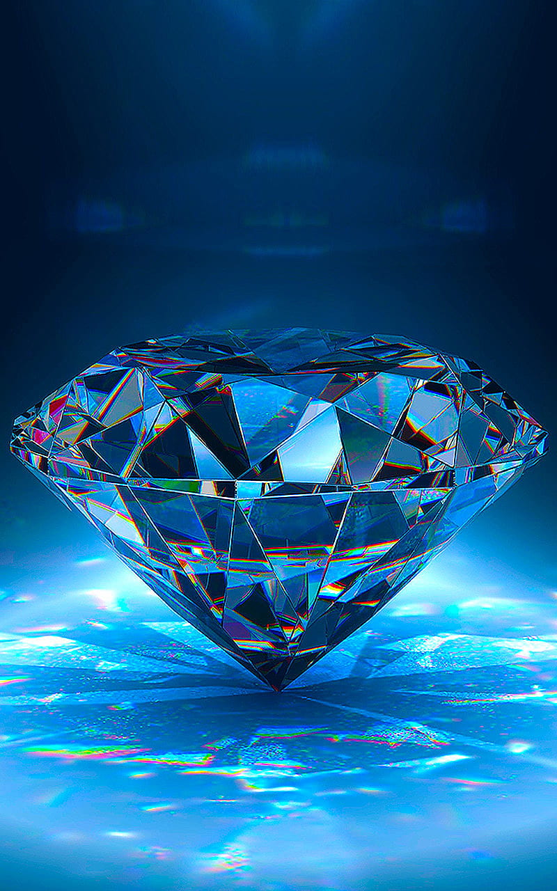 Diamant blue, HD phone wallpaper