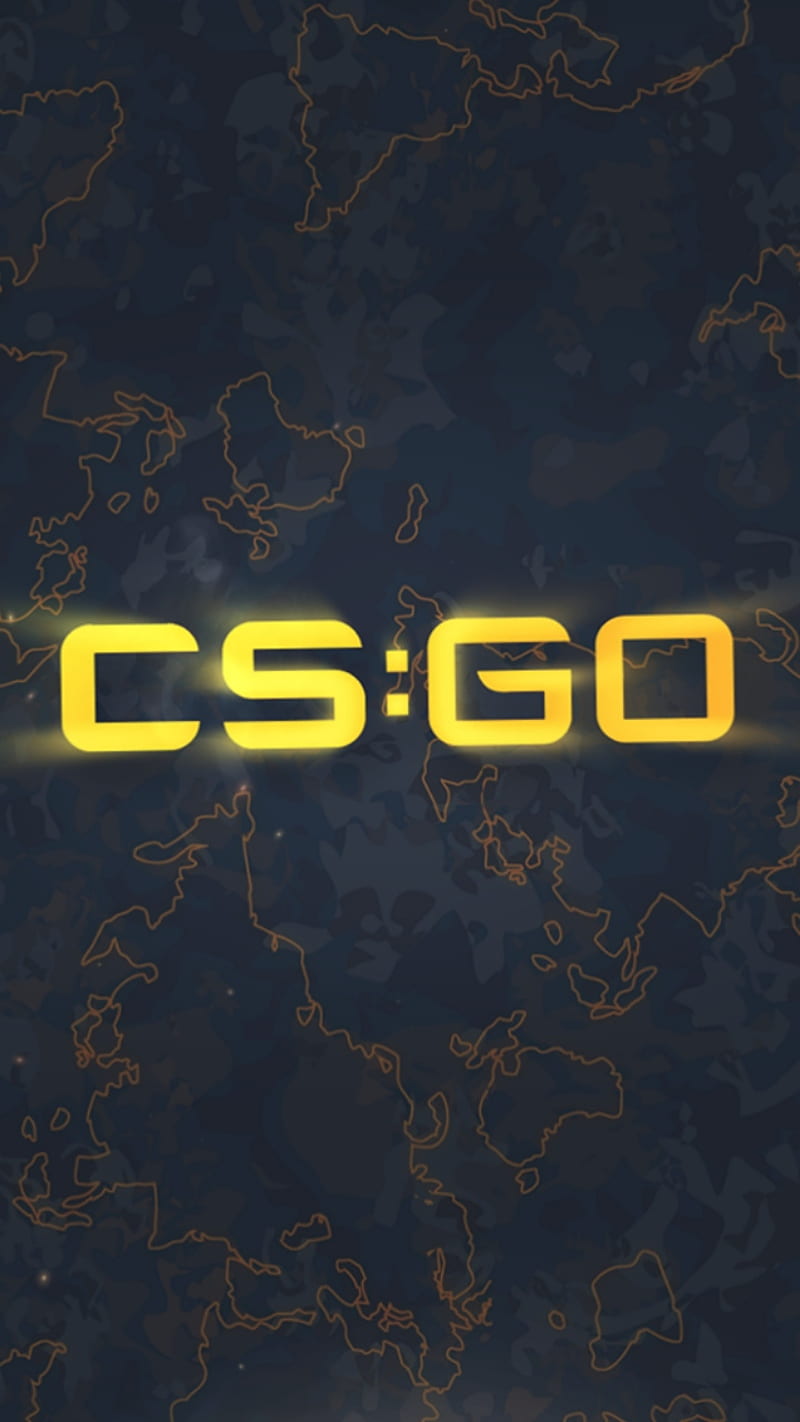 CS GO, counter, strike, global, ofensive, logo, yellow, word, HD phone wallpaper