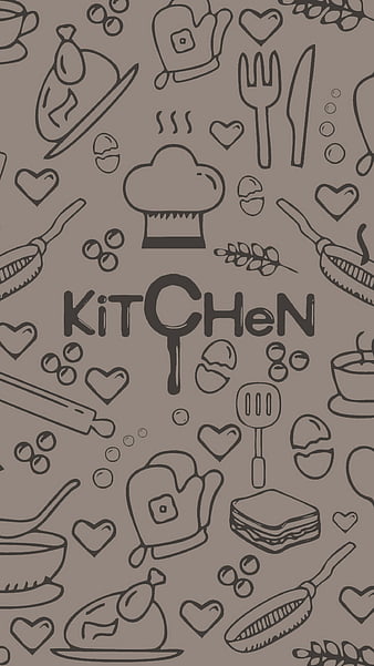 HD   Kitchen Icons Background Cook Dark Drawing Food Icon Illustration Pattern Seamless Simple Thumbnail 
