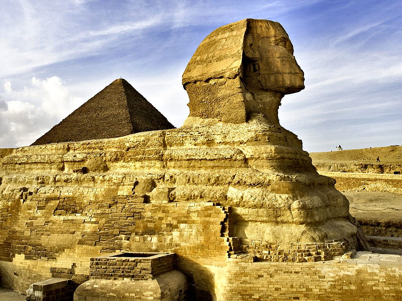 Sphinx Near Cairo architecture, Eqypt, bonito, Sphinx, Cairo, graphy, wide screen, scenery, HD wallpaper